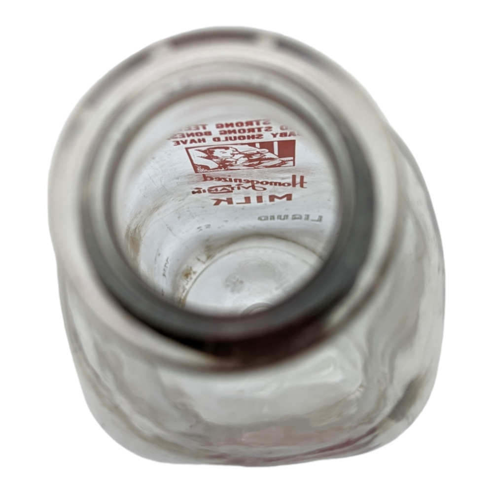 Wapello Dairies Ottumwa Iowa Vintage Quart Milk Bottle Baby W/ Bottle c. 1949 - Picture 5 of 12